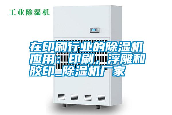 在印刷行業的除濕機應用:印刷,浮雕和膠印_除濕機廠家